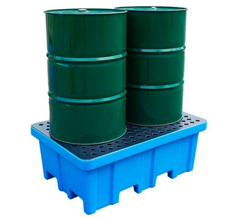 Imagen de Cubeto en PE Transportable para 2 Bidones de 200 litros 
