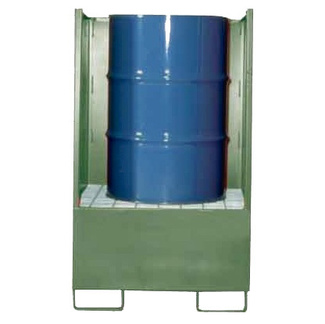 Imagen de Cubeto Vertical con Laterales para 1 Bidón de 200 litros